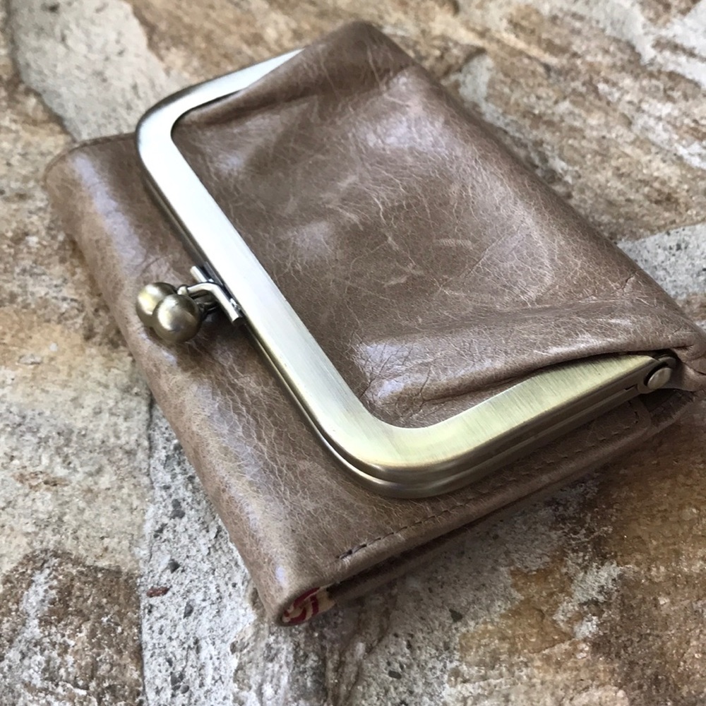 Hobo taupe wallet